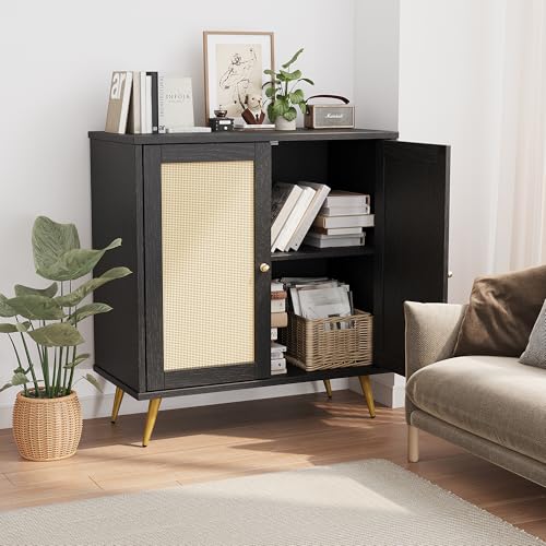 Rattan Buffet Cabinet with Storage