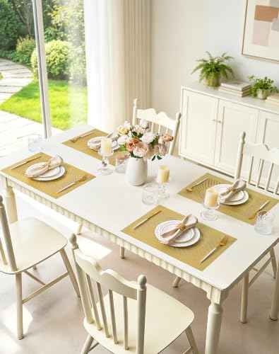 Gold Frame Placemats Set of 6 (6 Count)