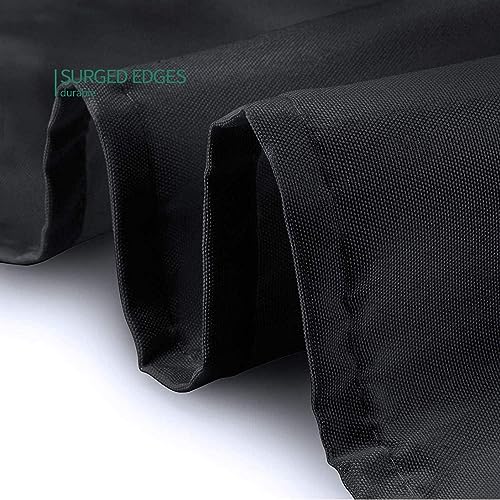 10 Pack 120 Inch Black Tablecloths for Round Tables (10 Count)