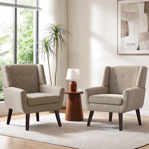 Living Room Chairs Set of 2