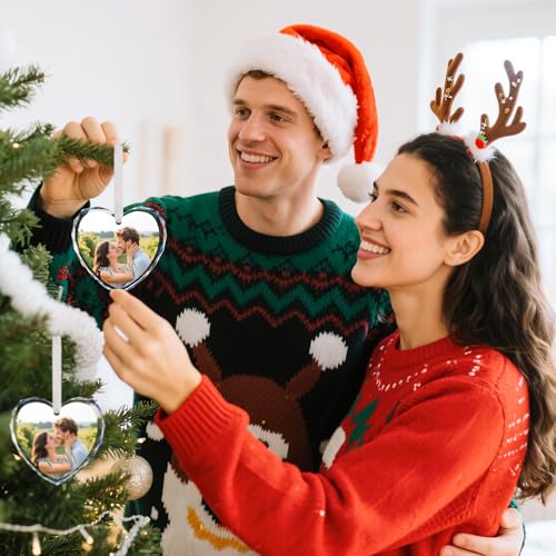 Personalized Christmas Ornaments with Photo Text