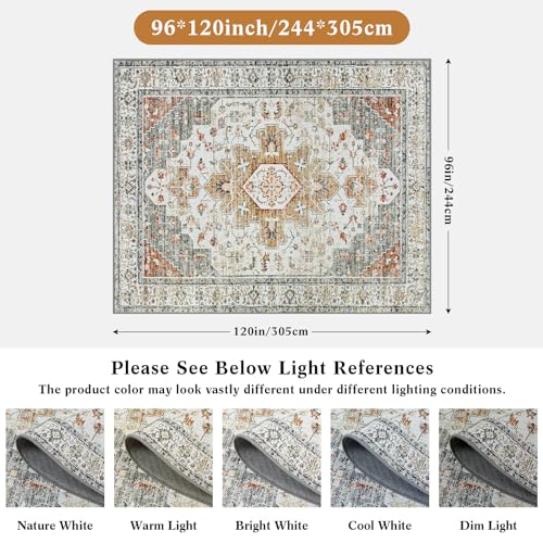 Ultra Thin Washable Area Rug 8x10
