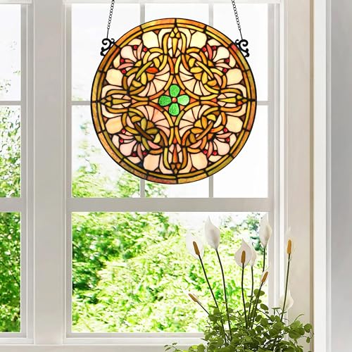 Tree of Life Tiffany Style Stained Glass Window Panel