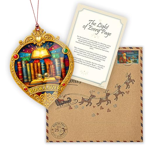 Funny Christmas Book Ornament 2025