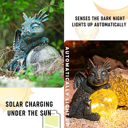 Solar Dragon Garden Statue