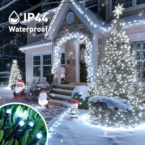 200 LED White Christmas Lights Outdoor (76.2 Foot)