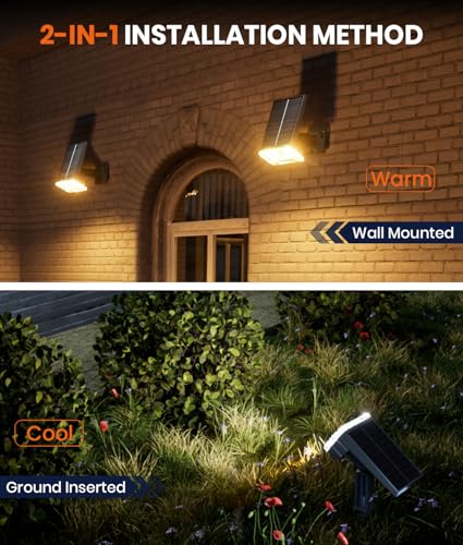 Solar Spot Lights Outdoor (2 Count)