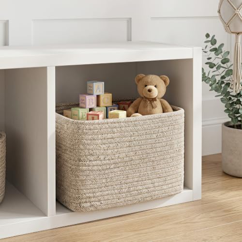 Small Cotton Rope Basket (3 Count)