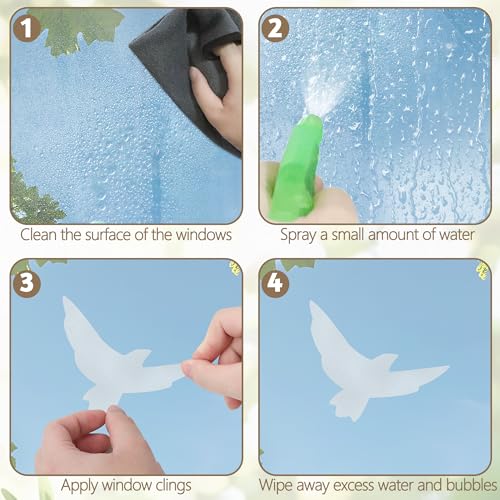 9 Sheets Bird Window Clings (9 Count)