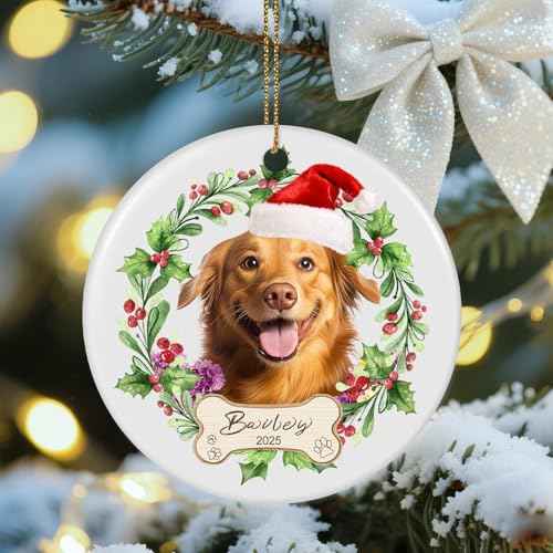 Personalized Dog Ornaments for Christmas Tree with Photo