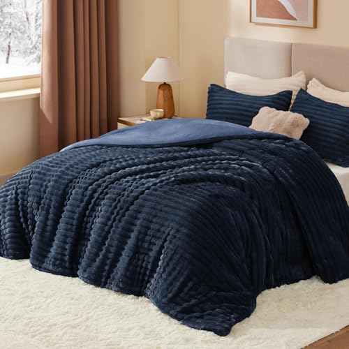 Fleece Oversized Queen Comforter Set