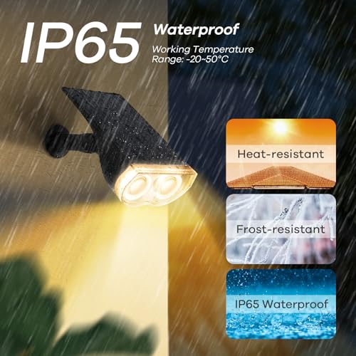 Solar Lights Outdoor Waterproof LED Landscape Spotlight RGB 4 Pack (4 Count)
