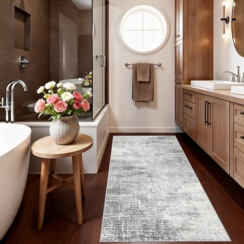 Washable Abstract 2x6 Kitchen Rug