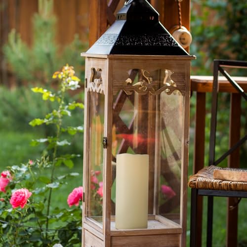 4" x 10" Large Outdoor Flameless Candles with Remote and Timer