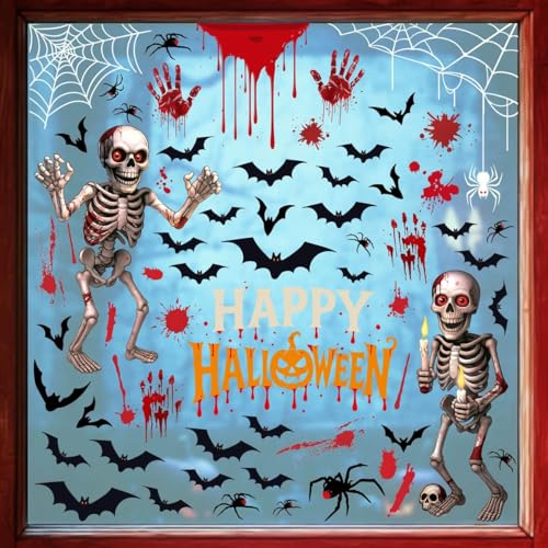 Halloween Window Clings Decorations (4 Count)