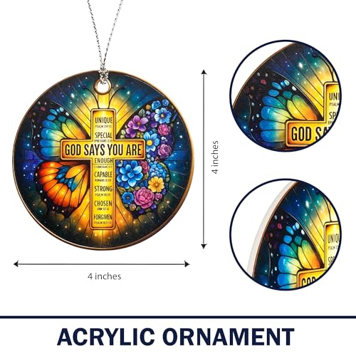 Nativity Cross Christmas Ornament 2026