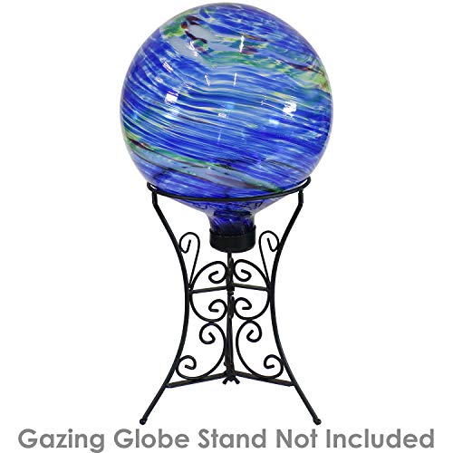 Sunnydaze 10" Glass Gazing Ball for Garden (2 Count)