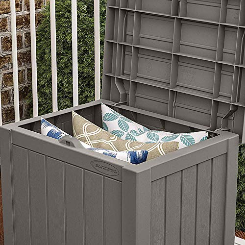 SS500ST 22 Gallon Small Resin Outdoor Patio Storage Deck Box (6 Count)