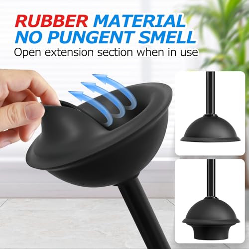 2Pack 4in1 Toilet Plunger and Brush Set (2 Count)