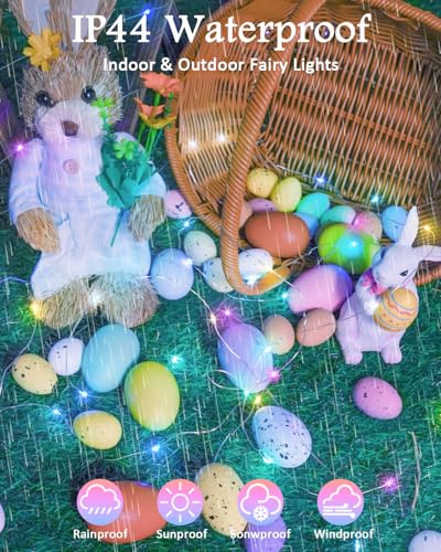 4 Pack 60 LED Fairy Lights Battery Operated with Timer