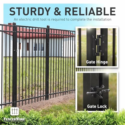 Heavy Duty Flat Top Fence Gate (24 sq ft sq ft)