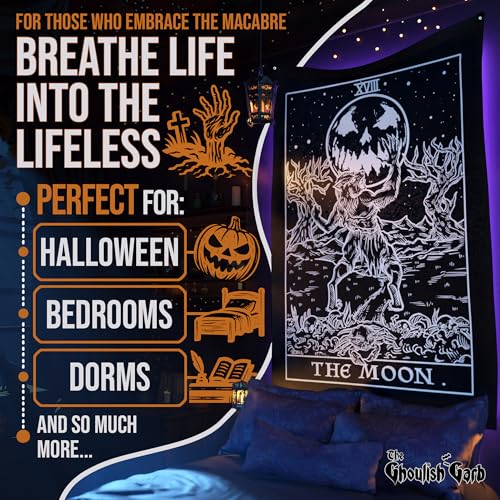The Moon Tarot Card Tapestry