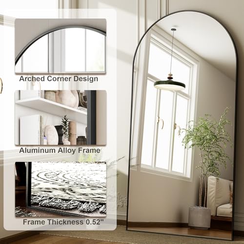 76"x34" Arched Full Length Mirror