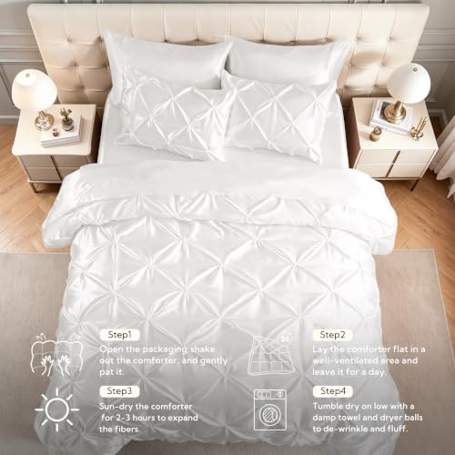 Satin Twin Comforter Set Ivory