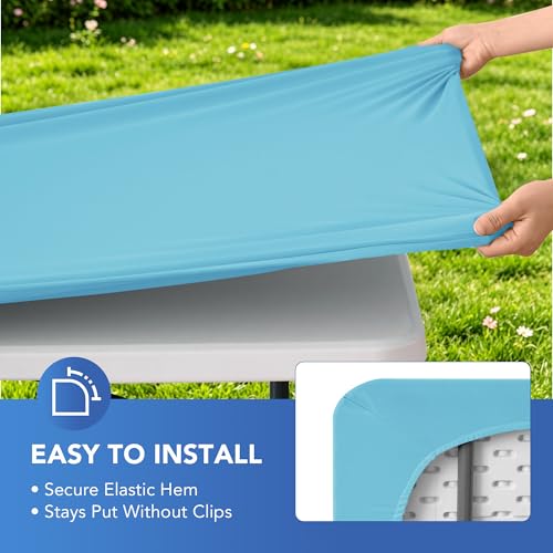 Spandex 6ft Table Cover Fitted (4 Count)