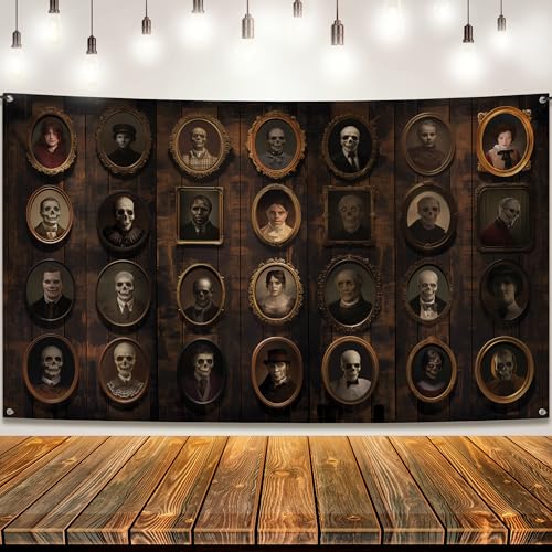 Dark Brown Wall Portrait Banner 72x44 Inch
