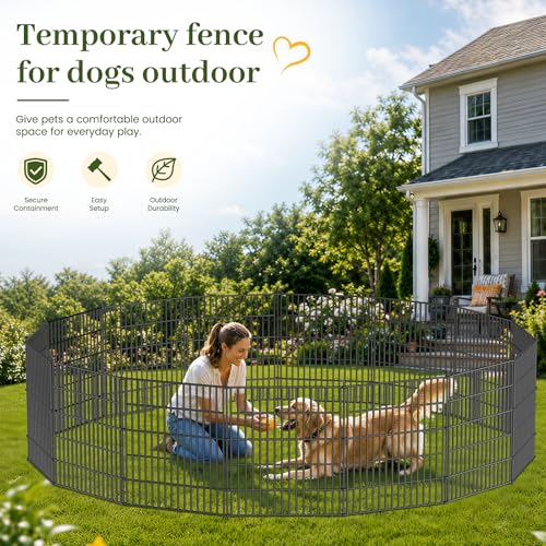 No Dig Garden Fence Outdoor for Yard (78.67 Sq Ft)