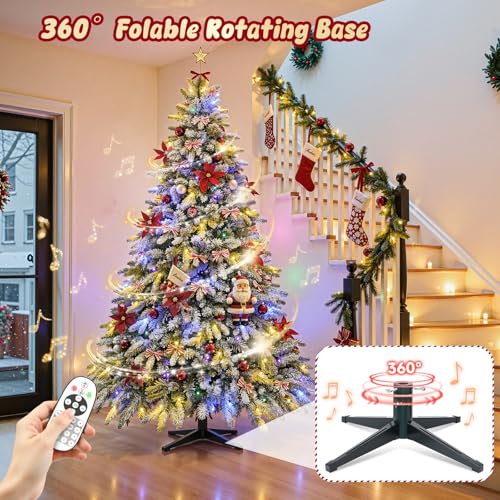 9FT Rotating Christmas Tree with Remote