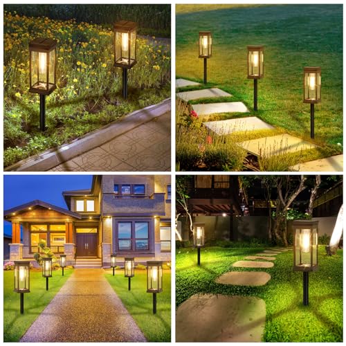 12 Pack Solar Pathway Lights Outdoor (12 Count)