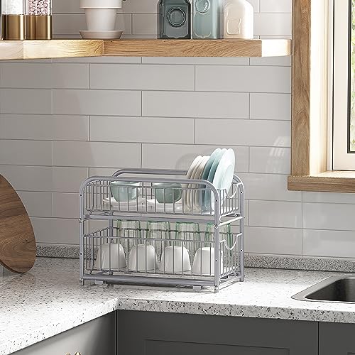 2 Tier Pull Out Cabinet Organizers