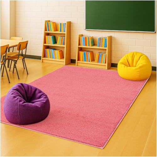 Soft & Colorful 5' Round Kids Classroom Area Rug