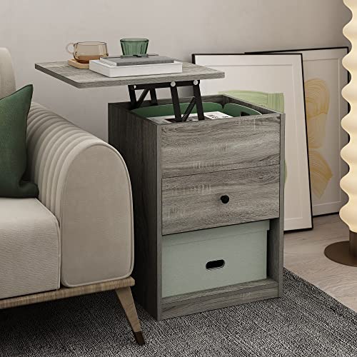 Jensen Lift Top Night Stand with Drawer