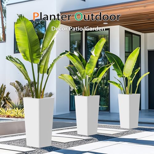 Tall Planters for Outdoor Plants (2 Count)