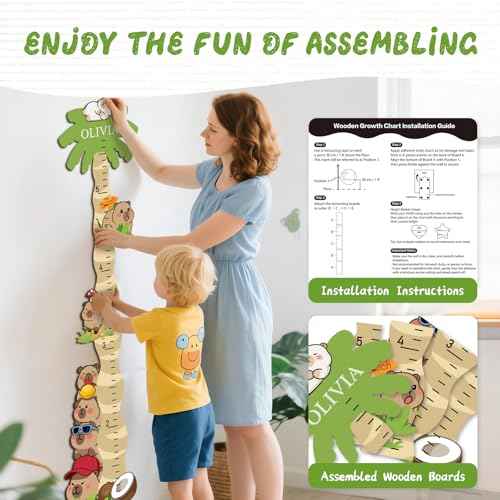 Custom Wood Kids Wall Height Chart