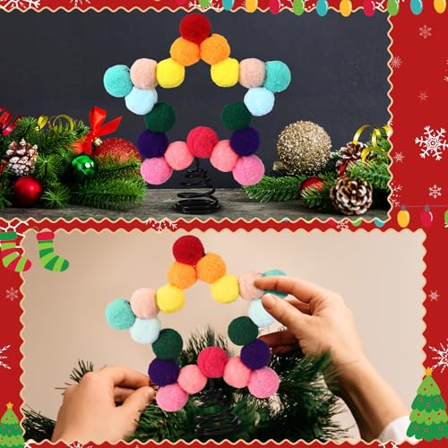 Felt Ball Star Christmas Tree Topper