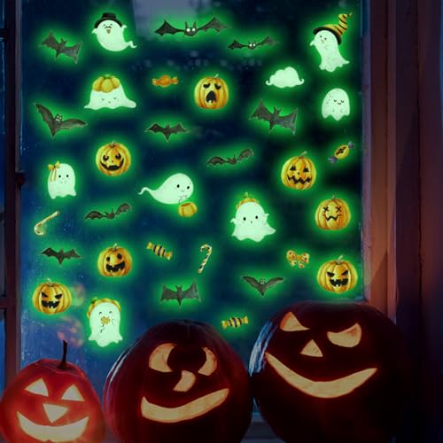 3 Sheets Glow in The Dark Window Clings