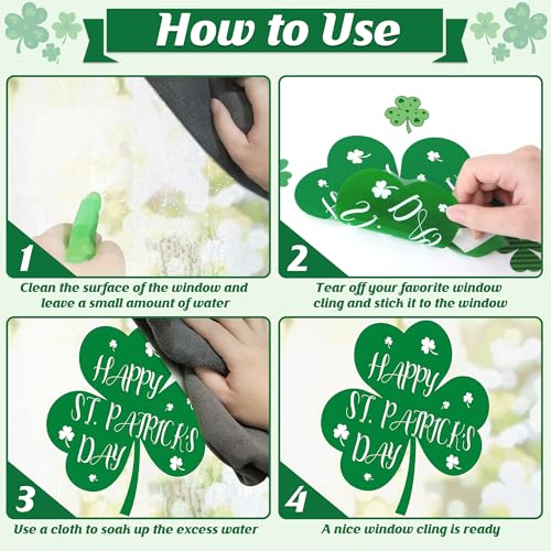 9 Sheets St Patricks Day Window Clings (9 Count)