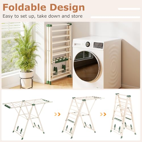 Foldable Metal Clothes Drying Rack