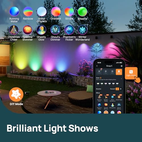 Smart Solar Spot Lights Outdoor SL5C (8 Count)