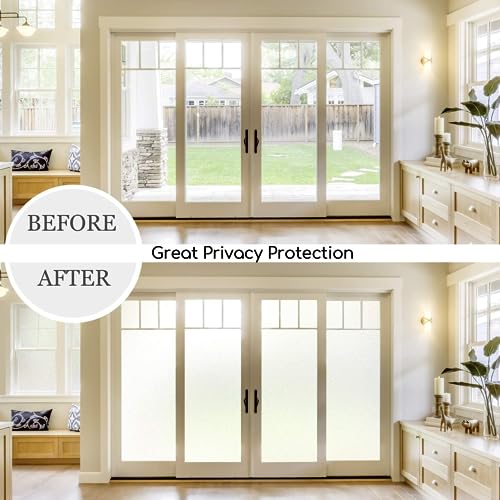 White Frosted Glass Window Privacy Film