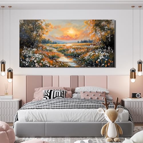 Nature Landscape Wall Art Prints for Living Room 20" X 40" Home Wall Decor