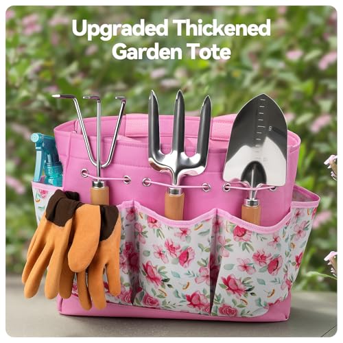 9 Piece Gardening Tools Set with Fashion Handbag (9 Count)