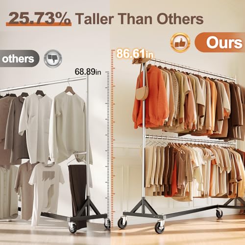 Z Rack Clothes Rack Hold 550LB Adjustable Height 2 Pack