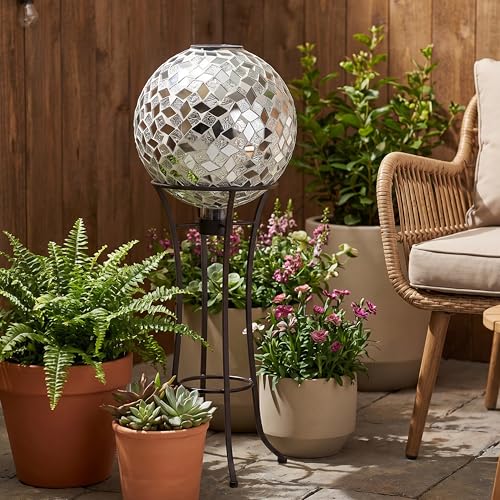 Sunnydaze Solar Gazing Ball for Garden