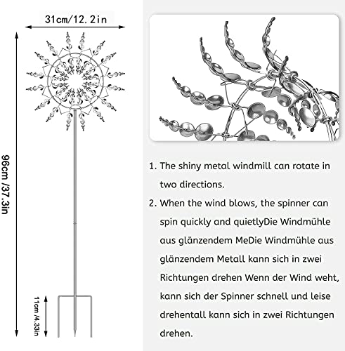 Unique and Magical Metal Windmill