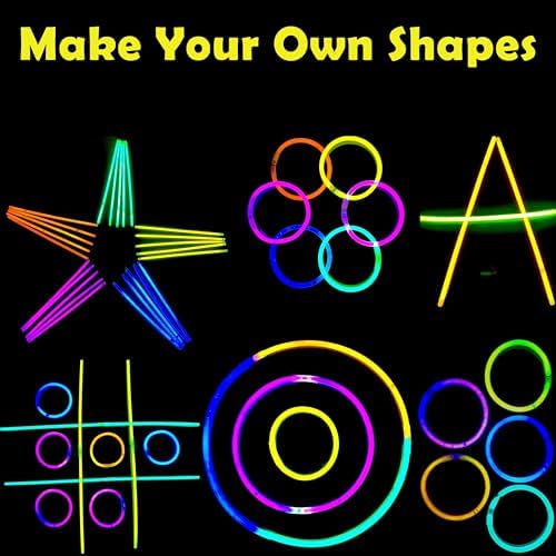 Glow Sticks Bulk 600 Pcs for New Year (600 Count)